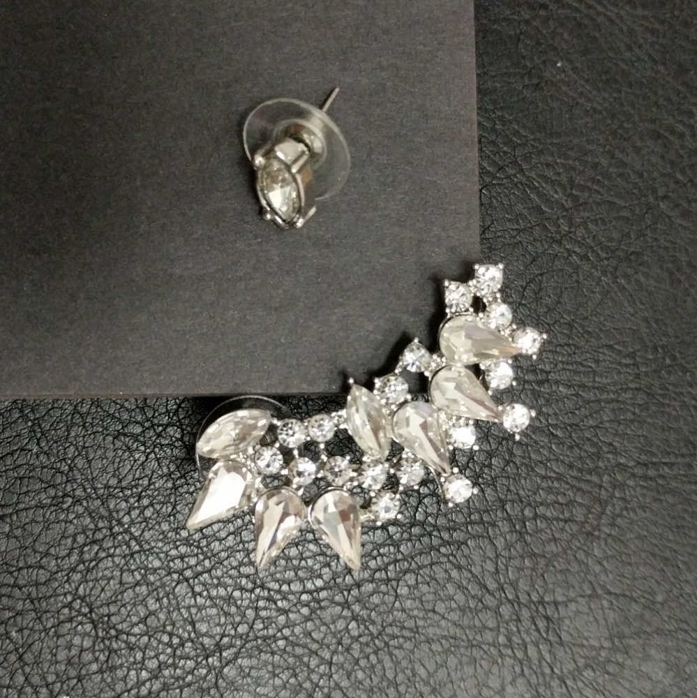 3 for $10 Jewelry Crystal earrings with cuff